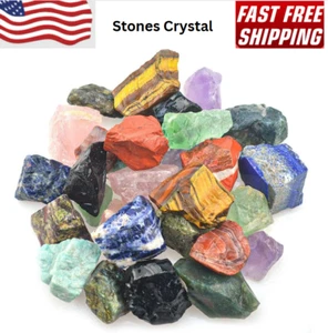 Mezcla de piedras ásperas a granel de Madagascar de 3 libras - piedras crudas naturales grandes de 1" cristal - Imagen 1 de 8