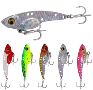 5PCS Sinking Fishing Lure VIB 13g Hard Artificial Metal Bait Wobblers Hooks Swim - Picture 1 of 8