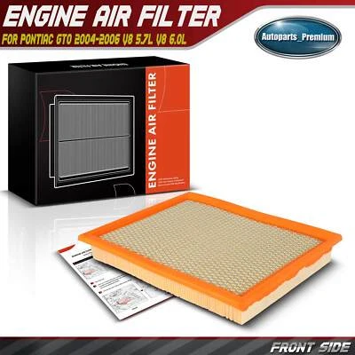 New Engine Air Filter for Pontiac GTO 2004 2005-2006 V8 5.7L V8 6.0L 92068161 - Image 1 of 4