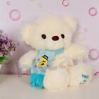 Blue embroidered moon scarf teddy bear 30 CM stuffed toy soft toy plush bear