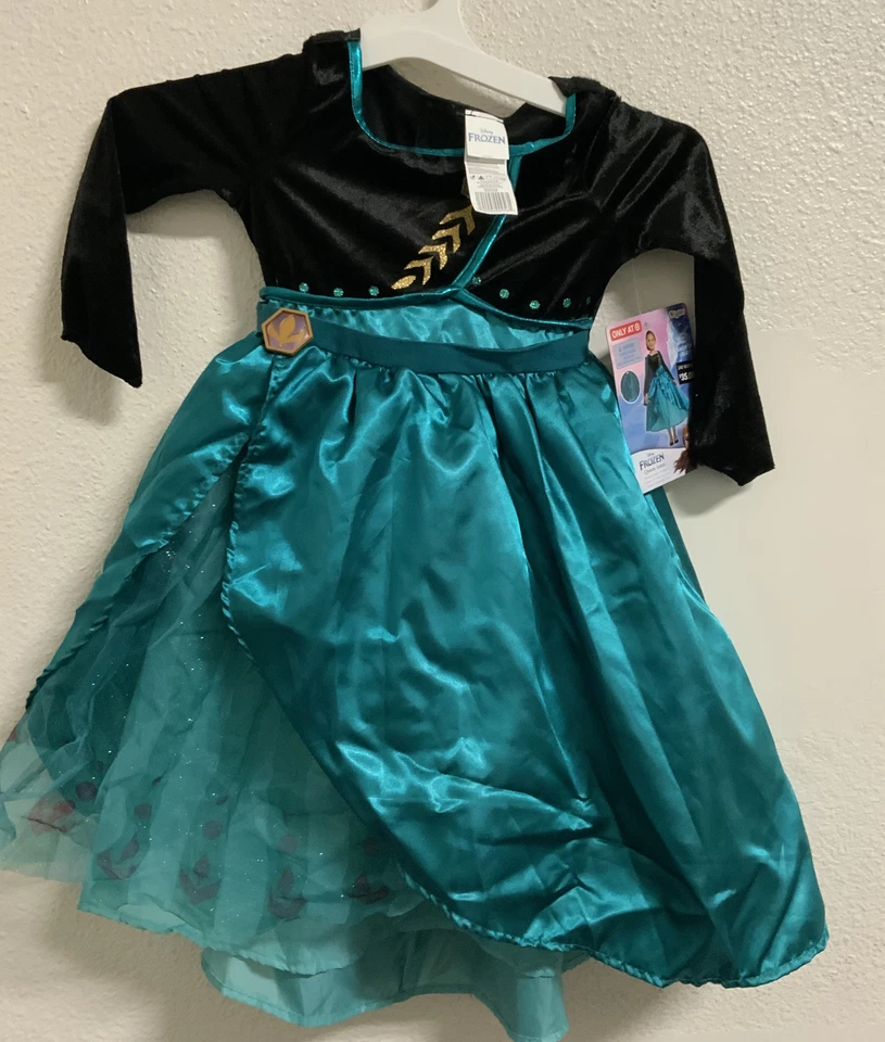 Toddler Deluxe Disney Frozen 2 Anna Halloween Costume Dress 3t-4t