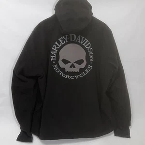 Chaqueta con Capucha Harley Davidson Cross Roads II Polar Willie G Calavera Hombres Talla 3XL - Imagen 1 de 20