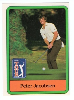 1981 Donruss PGA Peter Jacobsen Card #26 Oregon - Image 1 of 2