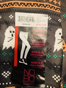 Halloween Seamless Ankle Leggings Ghosts Pumpkins Bats Juniors Small 3-5 New - Picture 1 of 3