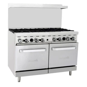 Chef AAA - 48" Oven Range (8) Burners (2) Ovens Liquid Propane BTU211000 - Picture 1 of 1