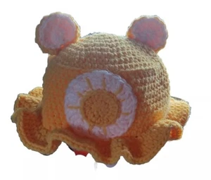 Hand Made Crochet Carebear Hat For Infants/Toddlers Funshine Bear LQQK!!! - Picture 1 of 3