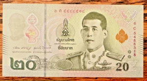* BANCONOTE TAILANDESI DA 20 BAHT, fattura, NUOVE condizioni polimero NUOVO disponibile * - Foto 1 di 1