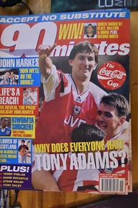 90 Minutes Football Magazine 150 April 1993 Adams Harkes Kiwomya Rocastle VGC - Picture 1 of 1
