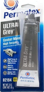 Permatex 82194 Ultra Grey Rigid High-Torque RTV Silicone Gasket Maker, 3.5 oz. - Picture 1 of 1