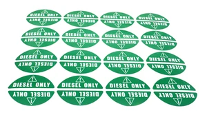 Solo diésel pegatina gasolina gas calcomanía etiqueta tanque vinilo puerta etiqueta 16 pares - Imagen 1 de 6