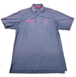 Footjoy Polo Shirt Navy Blue Short Sleeve Performance Golf Men's M Nice - Picture 1 of 7