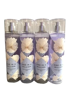 4PC BATH & BODY WORKS One In A Million Fine Fragrance Mist Body Spray 8 oz each - Picture 1 of 2