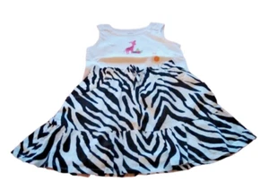 Gymboree Girls Wild for Zebra Tee Shirt Top Skirt Set Size 3 - 2 pieces - Picture 1 of 10