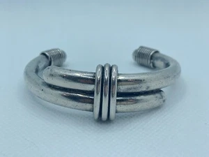 VTG Signed AAE Mexico Sterling Silver Modernist Cuff Bracelet 36.6g ##yda - Picture 1 of 10