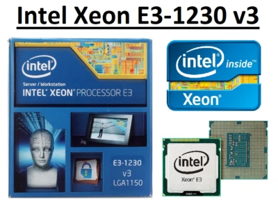 Intel Xeon E3-1230 v3 SR153 4 Core Clock 3.3 - 3.7 GHz, Socket LGA1150, 80W CPU - Image 1 of 2