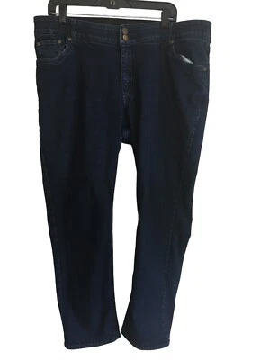 Pantalones de mezclilla para mujer Within 20W Petite talla lavado oscuro cintura elástica 20WP Foto 1 de 4