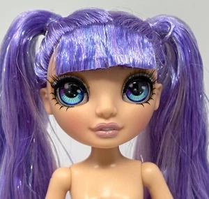 Rainbow High Junior Violet Willow 9" Nude Articulated Fashion Doll Purple Hair - Picture 1 of 14