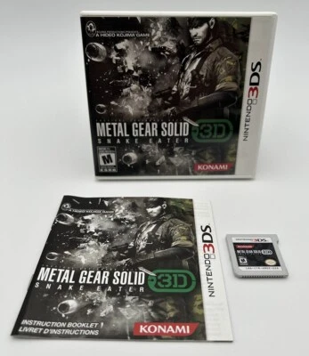 Metal Gear Solid 3D: Snake Eater (Nintendo 3DS, 2012) MGS CIB w/Manual EUC - Image 1 of 4