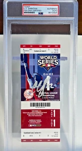 C.C. Sabathia signiertes Autogramm 2009 New York Yankees MLB World Series Ticket PSA - Bild 1 von 3