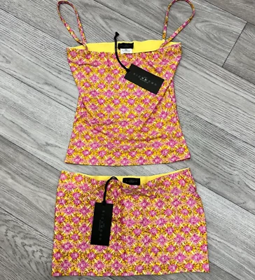 John Richmond Beachwear Set Skirt Top Women Size 42 XS - Image 1 of 4
