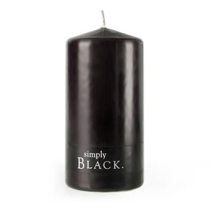 Simply - Black Pillar Candle Standard - Picture 1 of 2