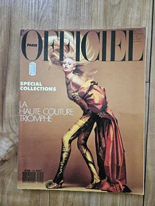 RARE L'OFFICIEL PARIS FRENCH FASHION MAGAZINE MARCH 1990 HAUTE COUTURE EDITION - Bild 1 von 16