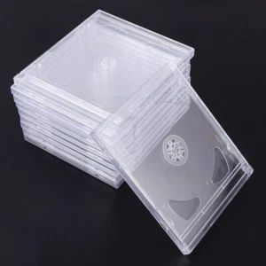 10PCS Clear Jewel Cases Standard Jewel Cases Video Storage Case - Afbeelding 1 van 12