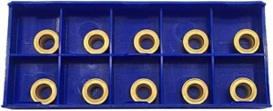10PCS RCMT10T3MO ZM251 R5 Carbide Milling Inserts CVD Coated for SRACR/L holder - Picture 1 of 9