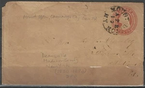 NY Postgeschichte: Mount Upton nach Deansville, Madison Cty., NY (1830-1894) DPO - Bild 1 von 1
