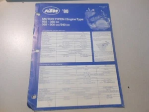 KTM Factory Engine Type Poster 1990 555-350cc 565-500cc/540cc 203.1212.89 - Picture 1 of 3