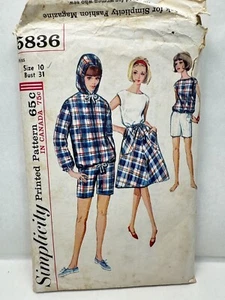 Simplicity 5836 Misses Rock Shorts Jacke Oberteil Muster 10 *Schnitt komplett* - Bild 1 von 4