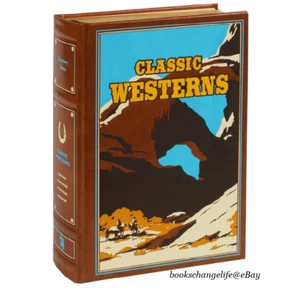 CLASSIC WESTERNS 6 Novels by Zane Grey and more Deluxe Leather Bound Classics - Picture 1 of 4