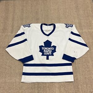 Vintage Toronto Maple Leafs Jersey Mens Small White 1990s CCM NHL