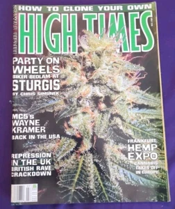 1995 July High Times Marijuana Magazine Sturgis Bikers MC5 Wayne Kramer Guitar - Picture 1 of 2