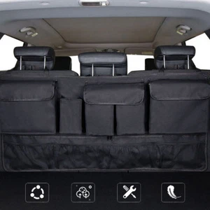 Bolsa de almacenamiento de carga de malla para maletero trasero de coche organizador de bolsillo para guardar - Imagen 1 de 7