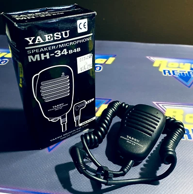 Altavoz/micrófono de mano Yaesu MH-34 B4B genuino OEM nuevo stock antiguo Foto 1 de 4