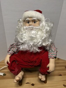 ANIMATED SANTA & SOAKING FEET / TELCO MOTIONETTE / VINTAGE CHRISTMAS 1994 Rare - Picture 1 of 11