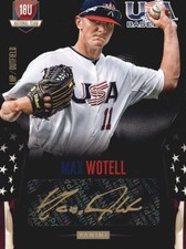 2014 (TEAM USA) USA Baseball 18U National Team Black Gold Sigs #27 Max Wotell