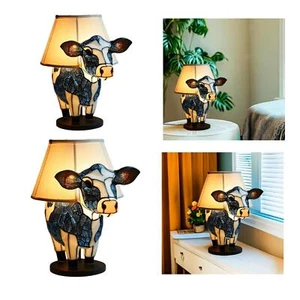 USB Desk Light Animal Table Lamp Ornament Lighting Night Light Cow Bedside Lamp - Picture 1 of 8