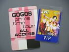 GoGos backstage pass Laminated Authentic 2001 + Satin Prime Time pass!