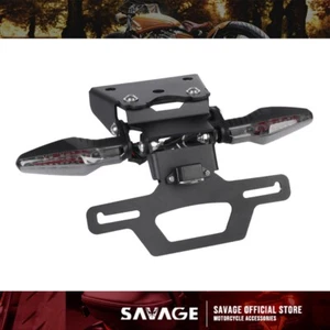 For Suzuki GSX-8R GSX-8S Foldable Fender Eliminator Tail Brake Light Turn Signal - Picture 1 of 14