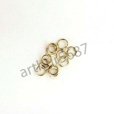 5 pcs 10K SOLID GOLD 3mm jump rings 24 gauge open - yellow white rose