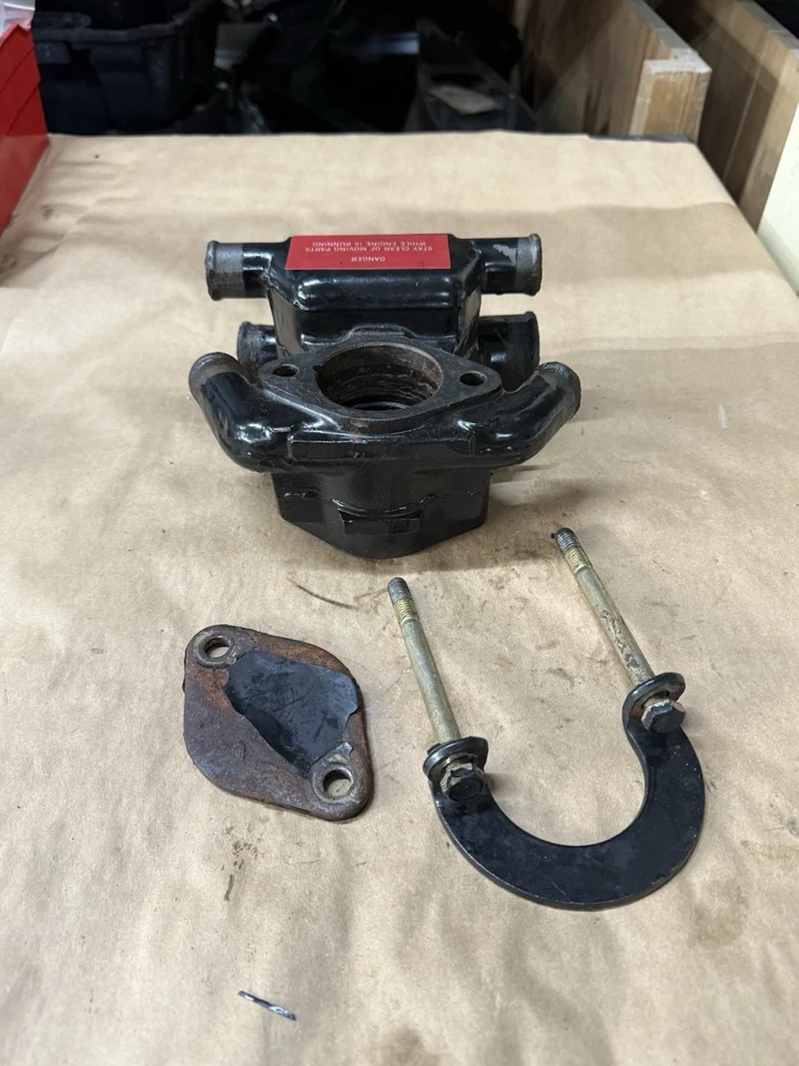 OEM MERCRUISER THERMOSTAT HOUSING PN# 16413A9 / 16413-C1 (B-125) - Image 1 of 4