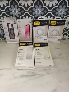 Cell Phone Case And Glass Lot Of 6 Otter Box Laut New Open Box - Picture 1 of 14