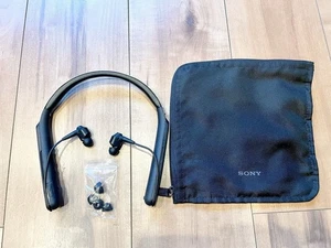 SONY WI 1000X Wireless Noise Canceling Earphones Bluetooth Black Japan Used - Picture 1 of 10