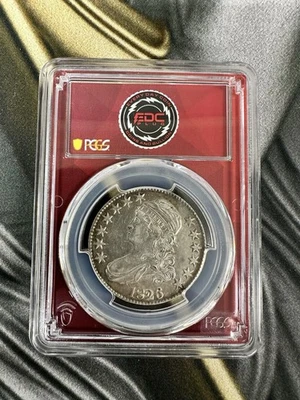 Монета номиналом 50 центов 1826 CApped Bust Half Dollar PCGS AU50 - Изображение 1 из 2