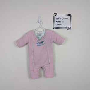 Merlin's Magic Schlafanzug rosa Fleece Größe Small 3-6 Monate 12-18 Pfund - Bild 1 von 4