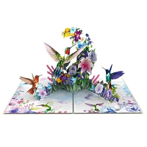 Happy Birthday Floral Pop-Up Card – 3D Birthday Flower Card - Picture 1 of 5