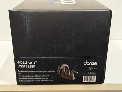 Danze Eastham D301115BR Tumbled Bronze Two Handle Centerset Lavatory Faucet - Image 1 of 4