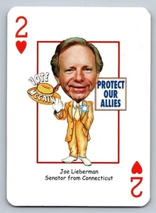 John McCain politische Kampagne Spielkarte mit Joe Lieberman - Bild 1 von 2